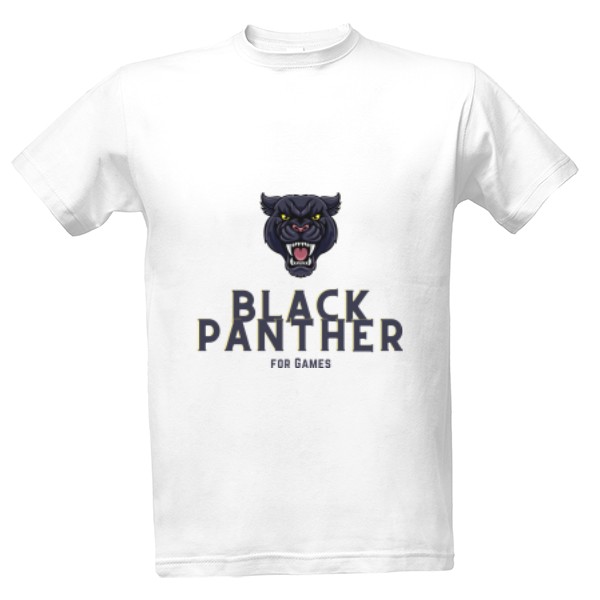Tričko s potiskem Black panther