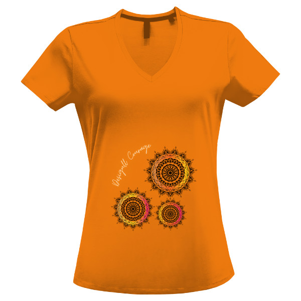 Tričko s potiskem Desigull Courage