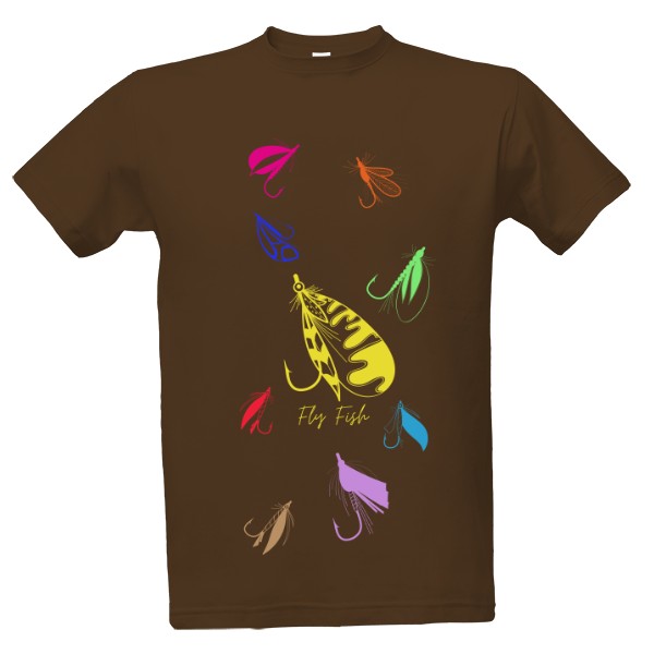 Tričko s potiskem Fly fish