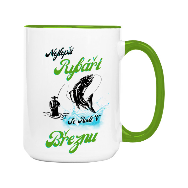 Hrnek velký barevný s potiskem Hrníček Březen