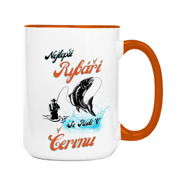 Hrnek velký barevný s potiskem Hrníček Červen