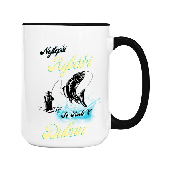 Hrnek velký barevný s potiskem Hrníček Duben