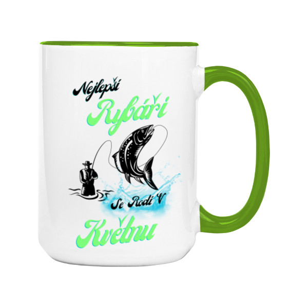 Hrnek velký barevný s potiskem Hrníček Květen