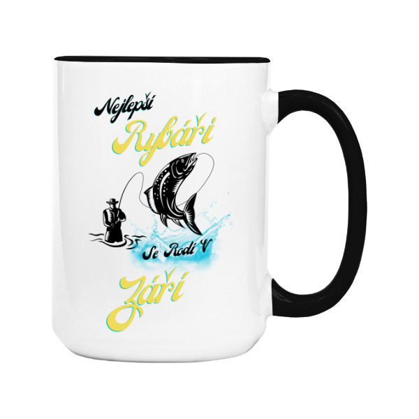 Hrnek velký barevný s potiskem Hrníček Září