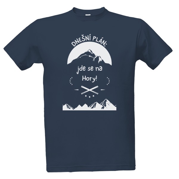 Tričko s potiskem Jde se na hory