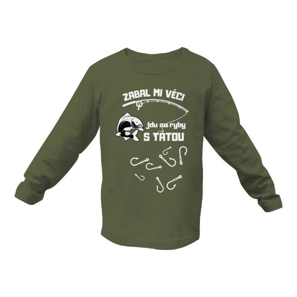 Tričko s potiskem Jdu s tátou junior 