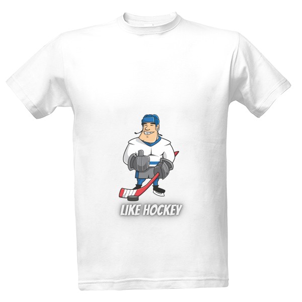 Tričko s potiskem Like Hockey