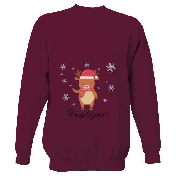 Mikina bez kapuce Unisex s potiskem Mikča pro muže sobík