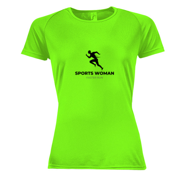 Dámské funkční tričko s potiskem Run faster woman