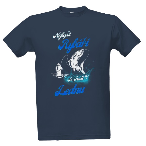 Tričko s potiskem Nejlepší rybář leden